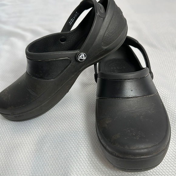 Crocs black service shoes no slip - Picture 1 of 6